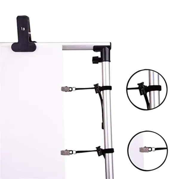 Adjustable 8-Piece Photography Backdrop Clips - Image 5
