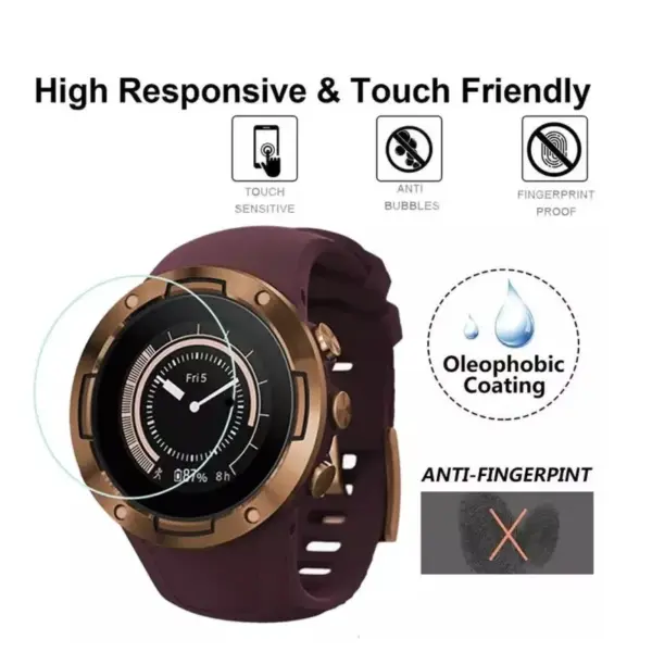5PCS Tempered Glass for Suunto 5 Smartwatch - Image 3