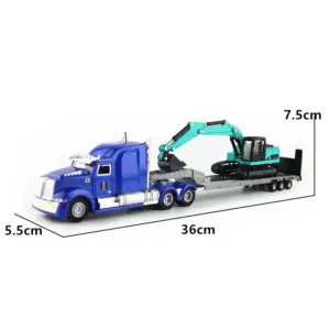 1:50 Scale Flatbed Trailer Model Vehicle 15 H1ad60c3a1e0a4f638ced61900449367fH 1