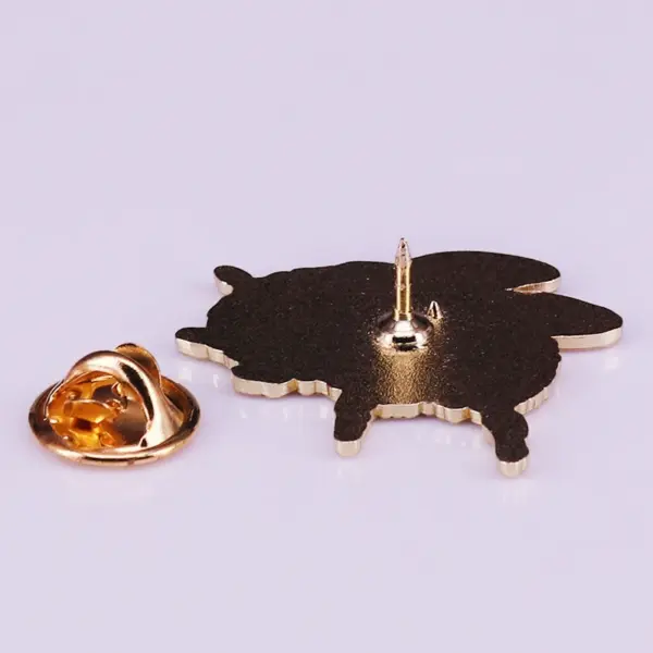 Purple Glitter Bee Brooch Pin for Collectors - Image 2