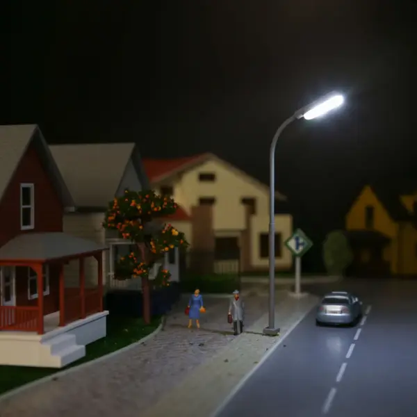 5pcs Warm White Street Lamps for Model Scales - Image 12