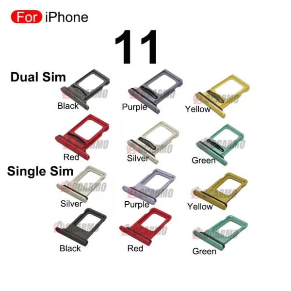 iPhone 11 Dual SIM Card Tray with Waterproof Ring - Image 6