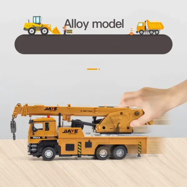 1:50 Alloy Pull Back Engineering Crane Model - Image 6