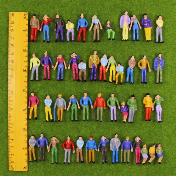 O Scale Model Figures Set 1:50 Assorted Poses - Image 6