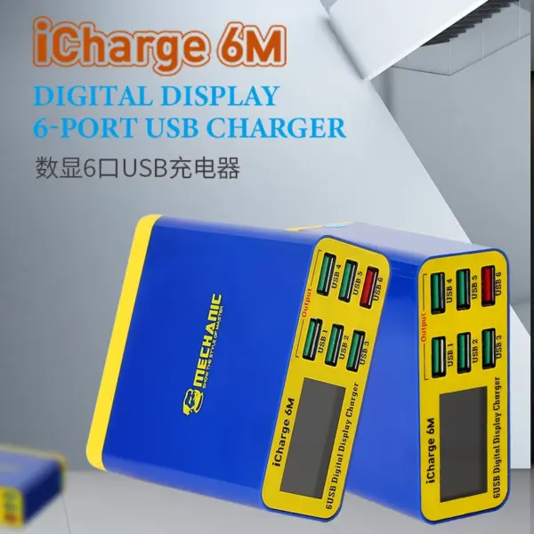 MECHANIC iCharge 6M USB Fast Charger 6 Ports - Image 2