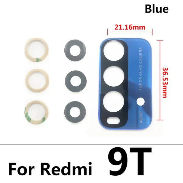 Redmi 9-12C Camera Glass Lens with Adhesive - Image 13