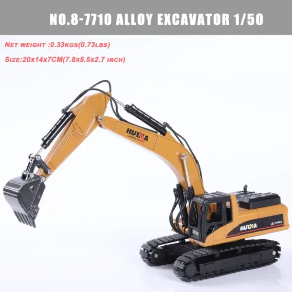 HUINA 1:50 Diecast Alloy Construction Vehicle Set - Image 33