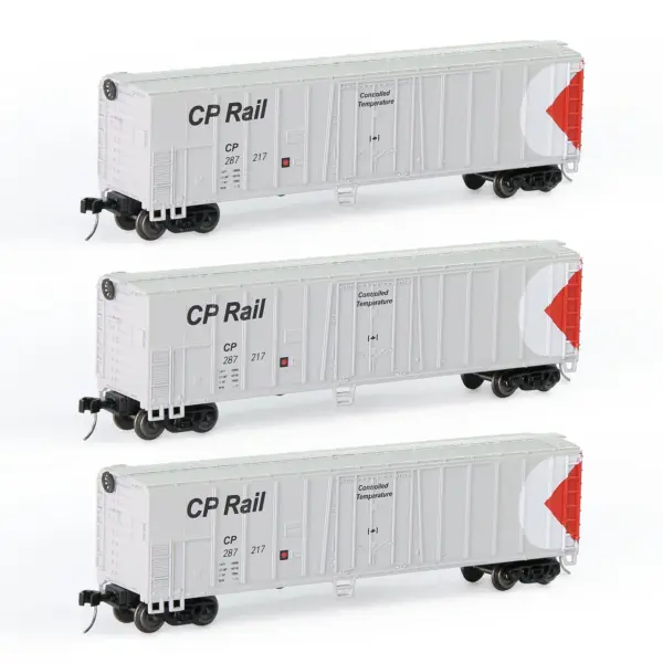 N Scale Evemodel 50ft Steel Reefer Cars Pack of 3 - Image 9