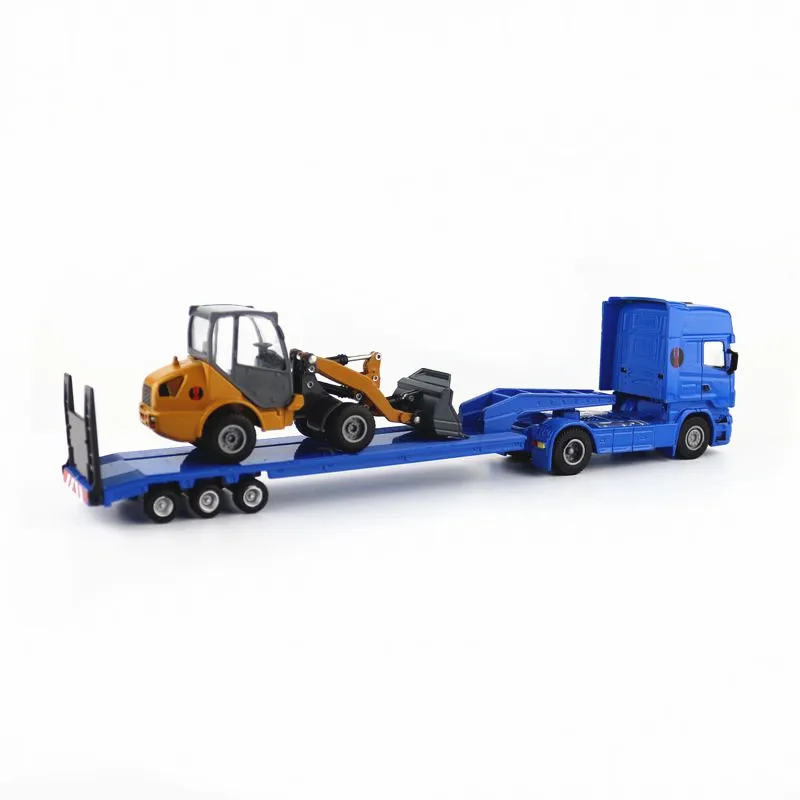 1:50 Scale Flatbed Trailer Model Vehicle 2 1:50 Scale Flatbed Trailer Model Vehicle - Image 2
