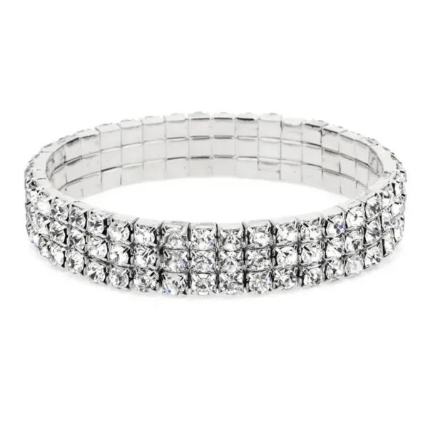 Adjustable Silver Crystal Anklet for Women - Image 11