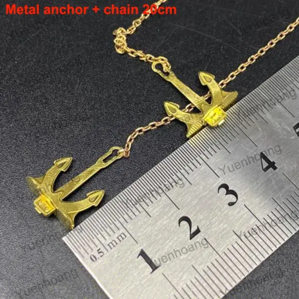 2pcs Metal Anchors with Chains for RC Ships - Image 2