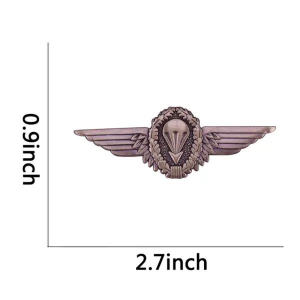 German Parachutist Wings Badge Brooch Copper - Image 3