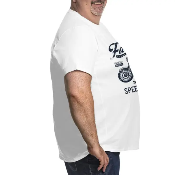 Men's 100% Cotton Racing T-Shirt Large to 6XL - Image 4