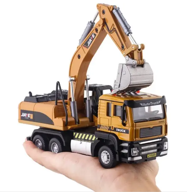 1:50 Alloy Pull Back Engineering Crane Model - Image 12