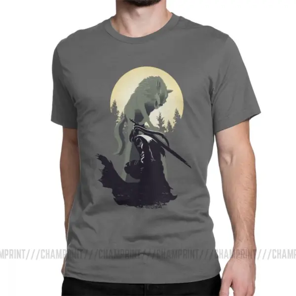 Knight Artorias And Sif Dark Souls T-Shirt - Image 13