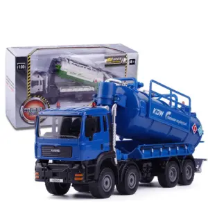 High Simulation 1:50 Alloy Sewage Truck Model