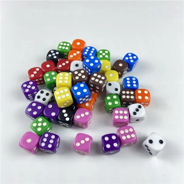 10PC Acrylic 16mm Drinking Dice Set - Image 4