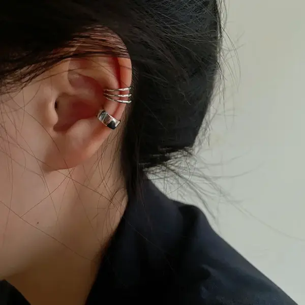 Minimalist Clip-On Crystal Earrings Set - Image 17