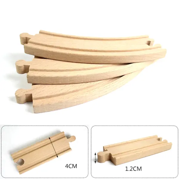 Wooden Train Track Accessories Set - Image 2