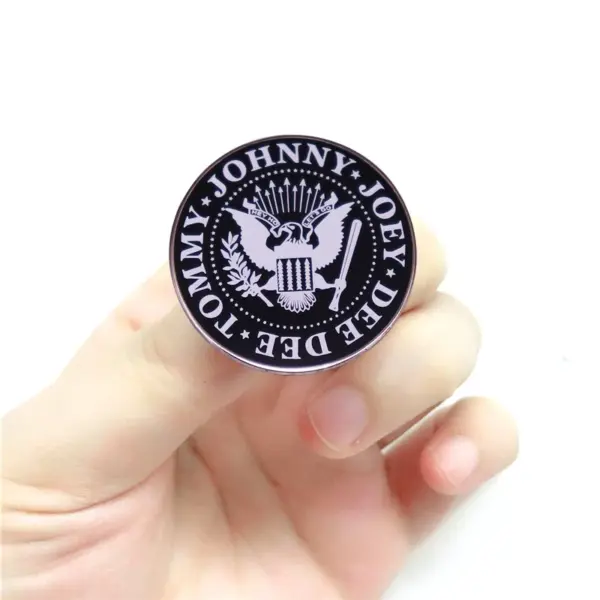 Ramones Band Enamel Pin Brooch Music Badge - Image 3