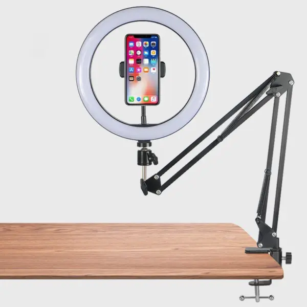 Smartphone and DSLR Photography Tripod with Ring Light - Image 2
