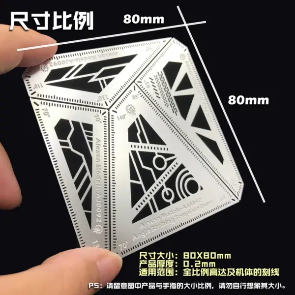 4-in-1 Angle Measurement Ruler for Models - Image 4