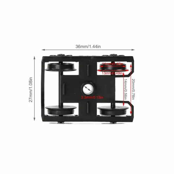 Evemodel 12pcs HO Scale 1:87 Wheelsets - Image 6