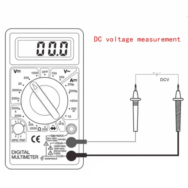 DT-830 Digital Multimeter AC DC Tester - Image 5
