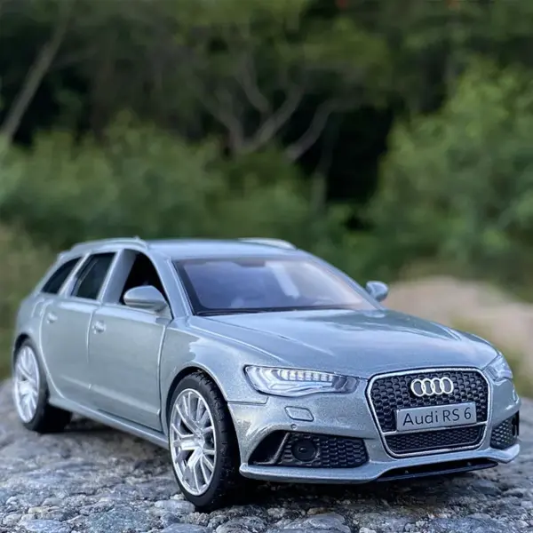1:36 Audi RS6 Alloy Diecast Model Car - Image 2