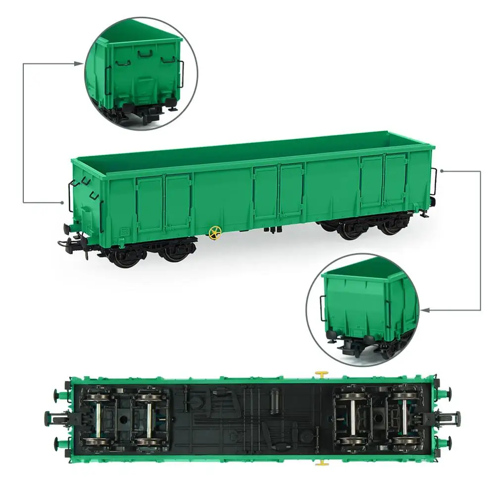 Evemodel HO Scale Gondola Car Set 3pcs 3 Evemodel HO Scale Gondola Car Set 3pcs - Image 3