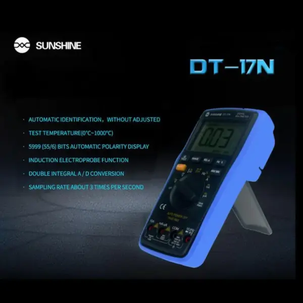 SUNSHINE DT-17N Digital Multimeter LCD Display - Image 2