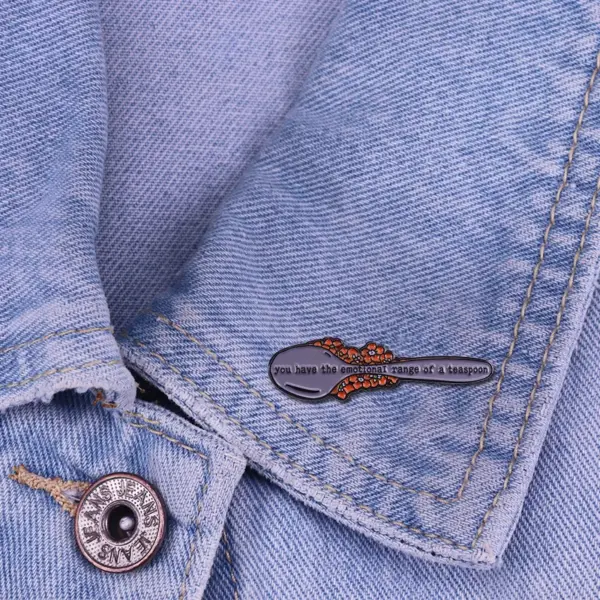 Hermione-inspired Teaspoon Pin with Floral Design - Image 6