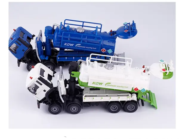 High Simulation 1:50 Alloy Sewage Truck Model - Image 3