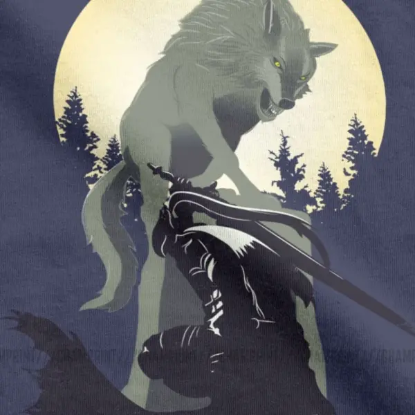 Knight Artorias And Sif Dark Souls T-Shirt - Image 5