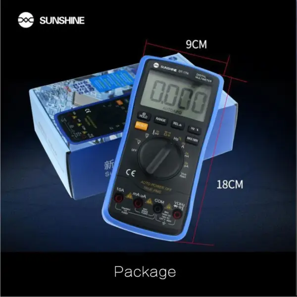 SUNSHINE DT-17N Digital Multimeter LCD Display - Image 3