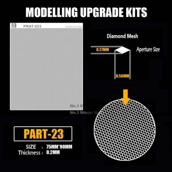 Mecha Model Metal Mesh Etching Sheet Set - Image 3