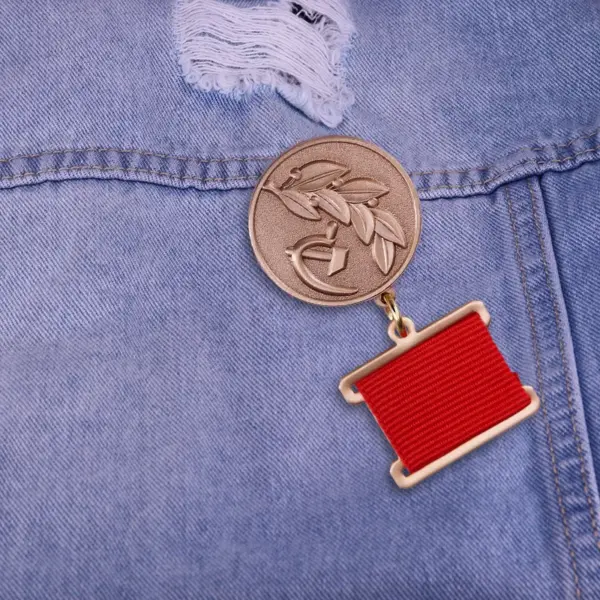 Soviet Union Gold Award Medal with Ribbon - Image 6