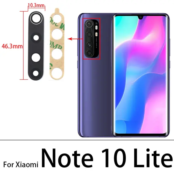 Dual Rear Camera Glass Lens for Xiaomi Redmi Note 9 Series - Image 4