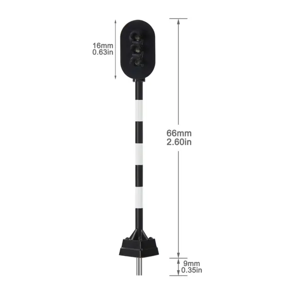 10pcs OO HO Scale 1:75 LED Crossing Signals - Image 3