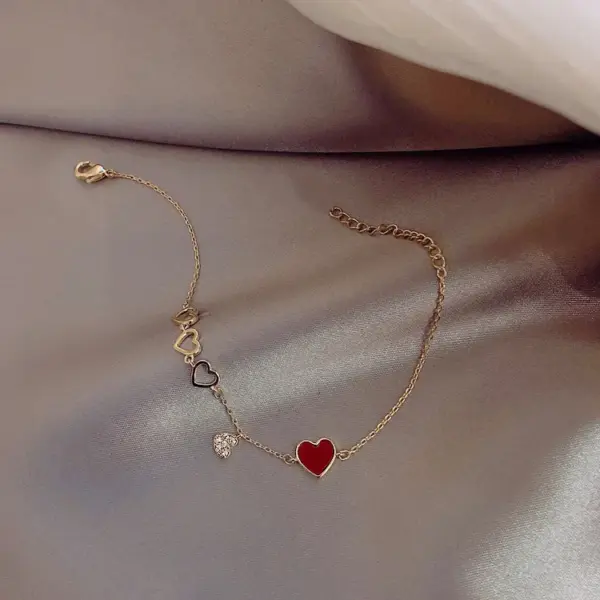 Heart Adjustable Charm Bracelet for Women - Image 5