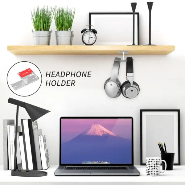 Aluminum Headphones Stand and Wall Hook - Image 4