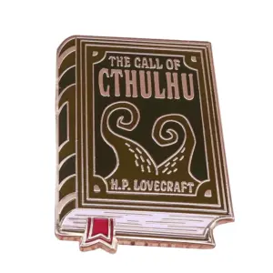 Cthulhu Book Cover Enamel Pin Brooch
