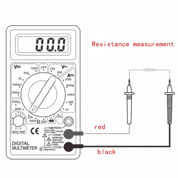 DT-830 Digital Multimeter AC DC Tester - Image 4