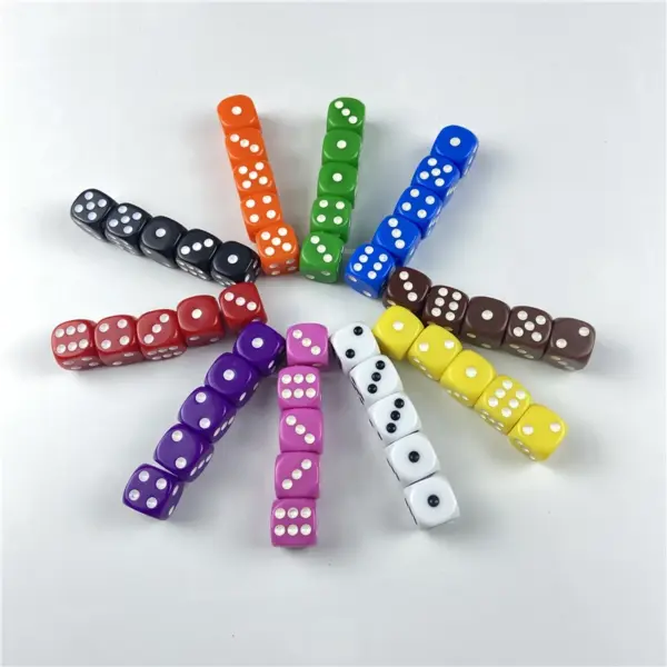 10PC Acrylic 16mm Drinking Dice Set - Image 5