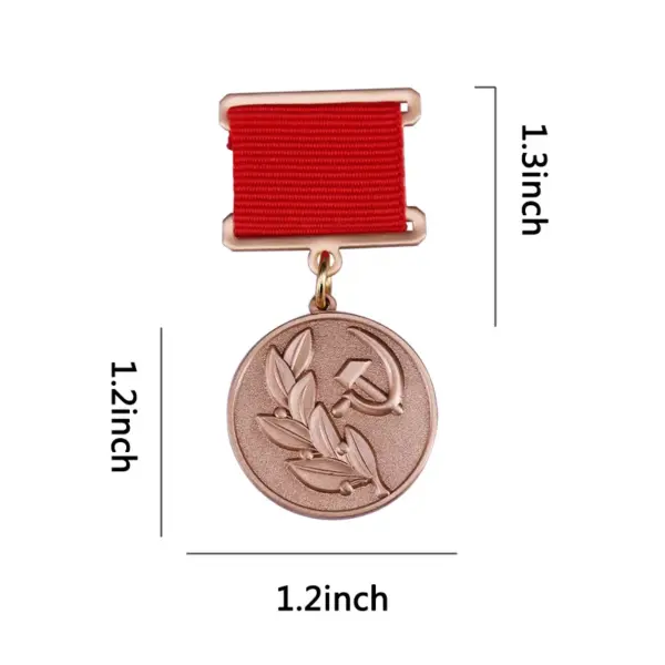 Soviet Union Gold Award Medal with Ribbon - Image 2