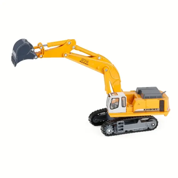 Excavator Truck Bulldozer Alloy Model 1:87 Scale - Image 2