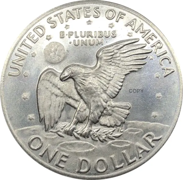 1978 Eisenhower Silver Plated Commemorative Coin - Image 2