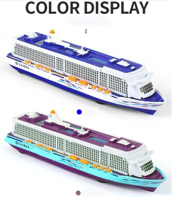 1:100 Alloy Pull Back Cruise Ship Model - Image 6