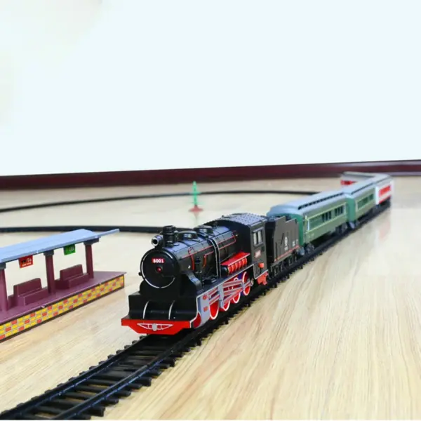 1:87 Scale Classic Chinese Steam Locomotive Model - Image 3