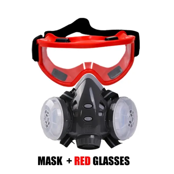 Dual Filter Dust Mask with Safety Glasses - Image 11